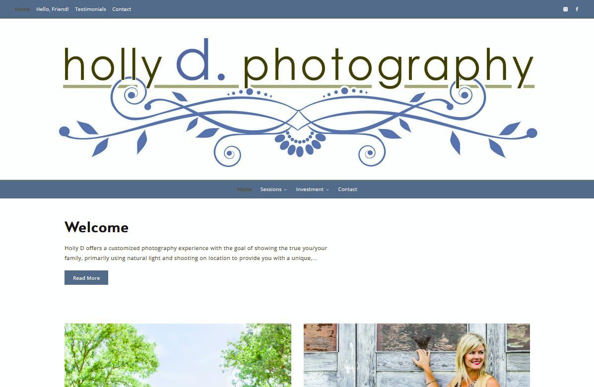 image of Holly D dot photos homepage