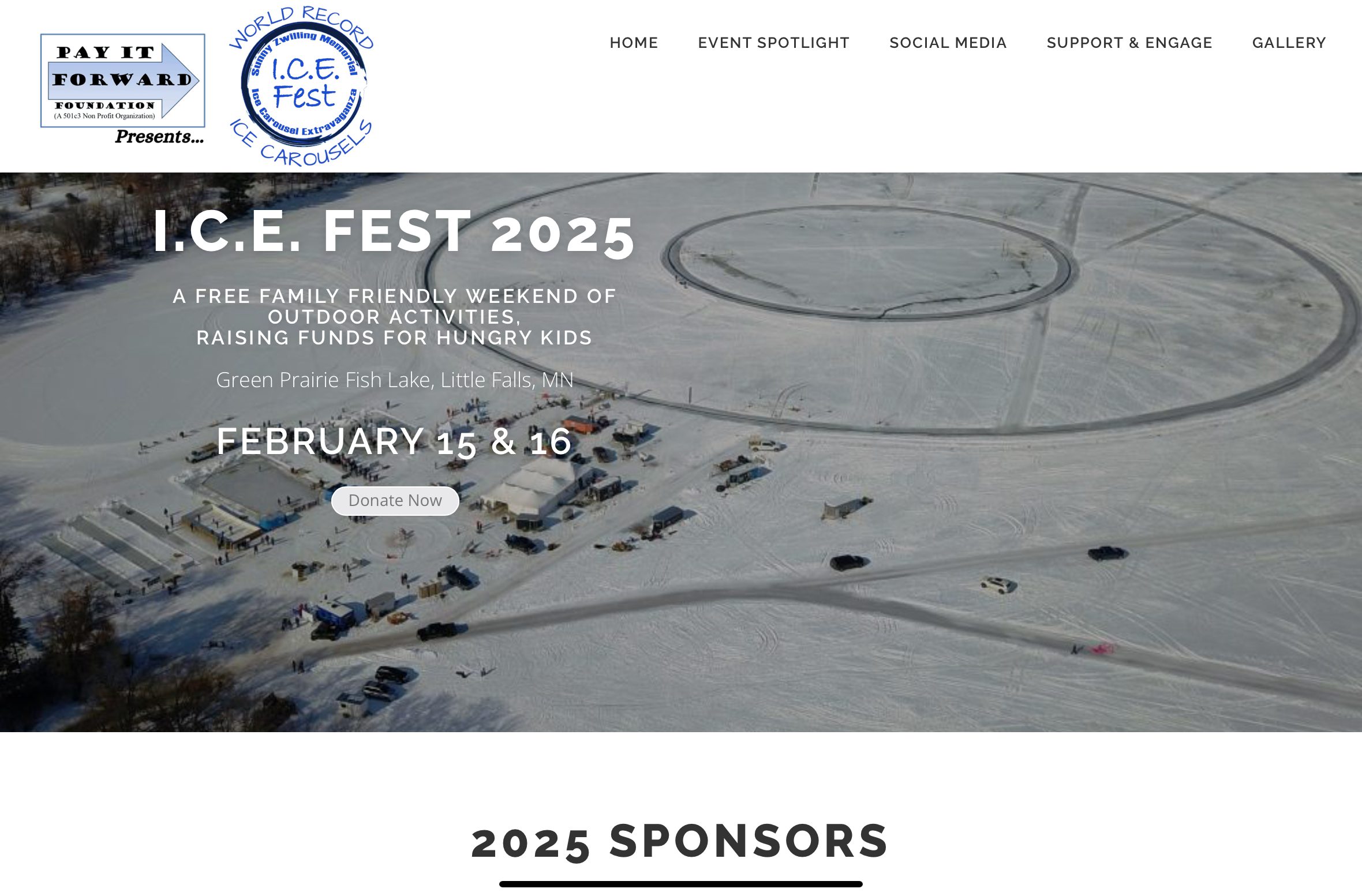 image of Mn Ice Fest dot org home page