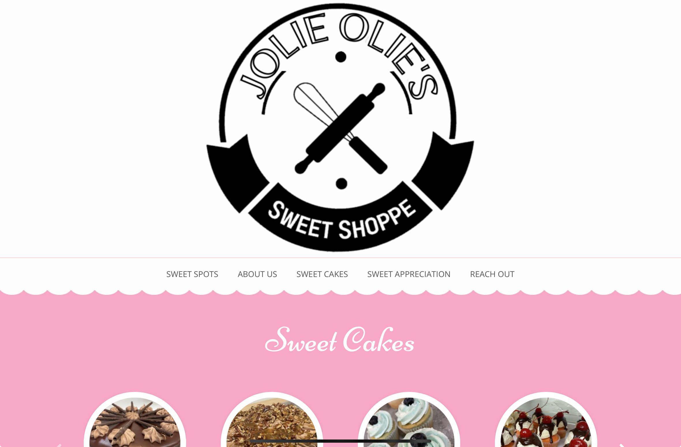 image of Jolie Olie's dot com home page