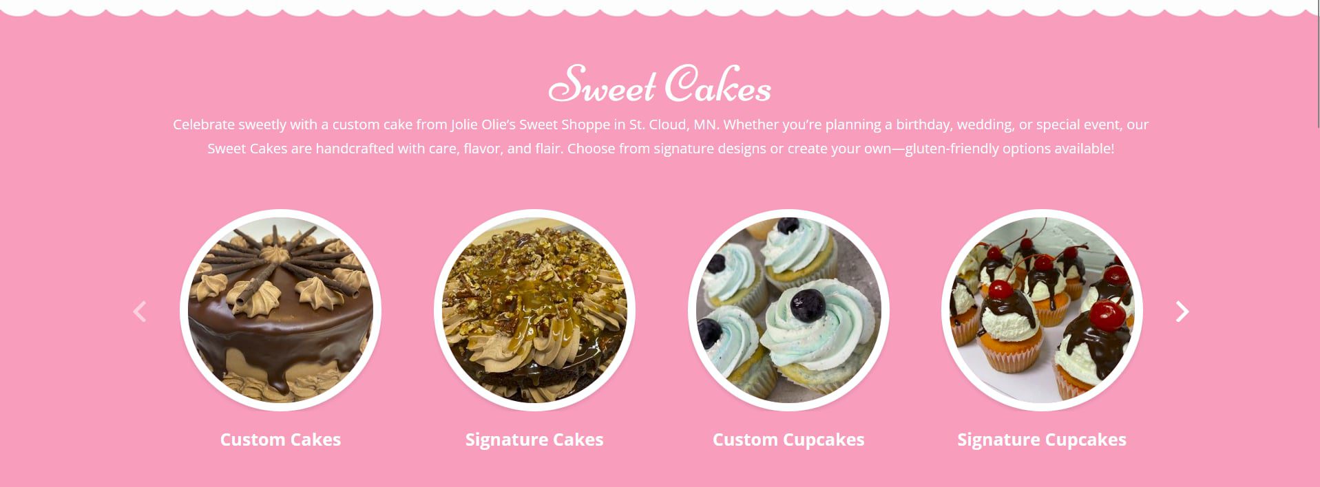 image of Jolie Olies dot com cakes