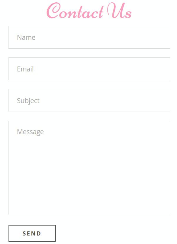 image of Jolie Olies dot com contact form