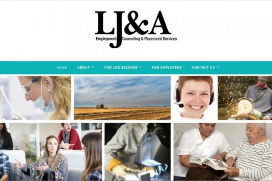 image of L J and A home page